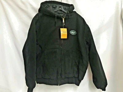 NFL New York Jets Cumberland Canvas Quilt Lined Hooded Jacket Large - Image 1 of 2