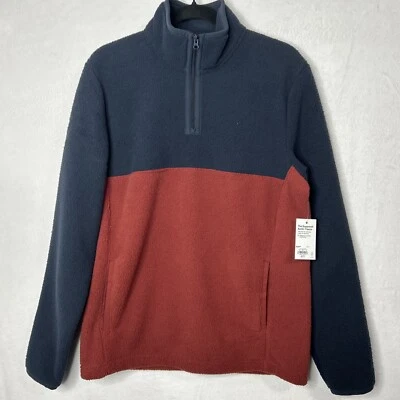 Pullover Arctic Fleece cuello falso 1/4 cremallera 22” P2P bolsa frontal hombre pequeño Foto 1 de 4