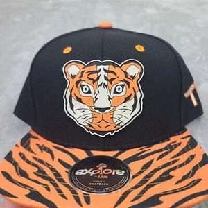 Explore by Lids Tiger Youth Adjustable Snapback Hat Black - Picture 1 of 8