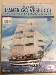 COSTRUISCI L'AMERIGO VESPUCCI fascicolo 34 Modello in legno 1:100 Hachette Amati - Picture 1 of 1