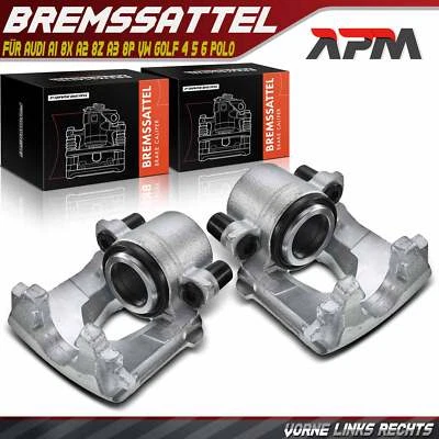 2x Bremssattel Vorne Ø54mm für VW Golf 5 1K 4 6 Polo 9N Audi A3 Seat Ibiza Skoda - Bild 1 von 4