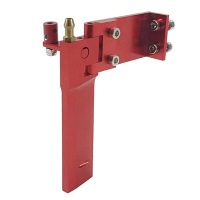 Timón rojo de aluminio de 75 mm con entrada de agua para bote eléctrico rápido barco RC marino Foto 1 de 4