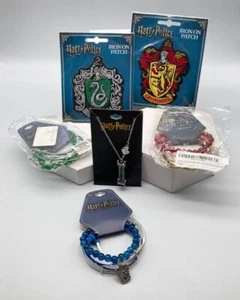 Harry Potter Collectibles Lot Jewelry Gryffindor Slytherin Ravenclaw House HTF - Picture 1 of 17