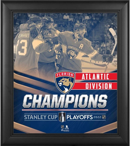 Florida Panthers Framed 15" x 17" 2022 Atlantic Division Champions Collage Cover