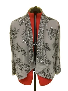 Together Grey Sequin Shrug Jacket- Size 14 UK RRP £65 - Picture 1 of 7