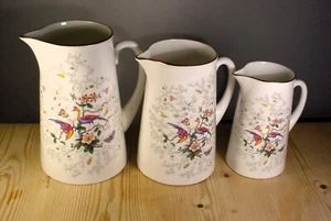 Coalport Tulip Tree Three Graduated Jugs - Picture 1 of 5