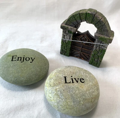 River Rocks and Fairy Garden Accessories Lot - Image 1 of 3