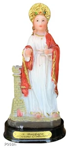 St. Barbara Statue Heilige Barbara Estatua Heilige Figur Skulptur (5 Zoll) - Bild 1 von 3