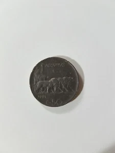 50 centesimi leoni Vittorio Emanuele III 1921 - Foto 1 di 2