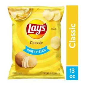 Lay's Classic Potato Chips, Party Size, 13 oz Bag New - Picture 1 of 2