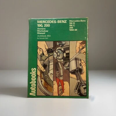 Mercedes-Benz 190 200 1959-1968 manual de reparación de servicio diagramas de cableado motor DYI Foto 1 de 4