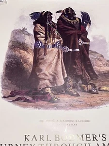 karl Bodmers Journey through America exhibition poster Museum Of The Southwest - Picture 1 of 9