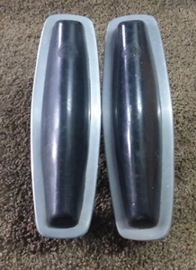 60's Sacred Universal No. 6 Aluminum Bumper Overriders Chrome Pair Vintage - Picture 1 of 5