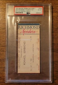 Michail Gorbatschow Ticket PSA 1993 Historic "Left of Center" Speech Richmond, VA - Bild 1 von 3
