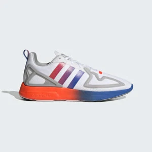 Adidas Original Men's White Black Blue ZX 2K FLUX Sneakers FX2044 - Picture 1 of 4