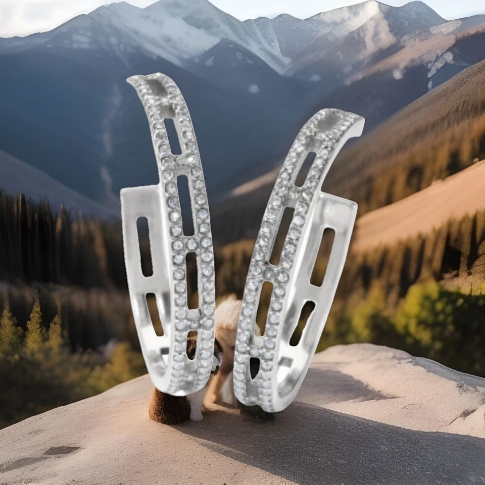 Brighton Silver Swarovski Crystal Post Earrings Br9001