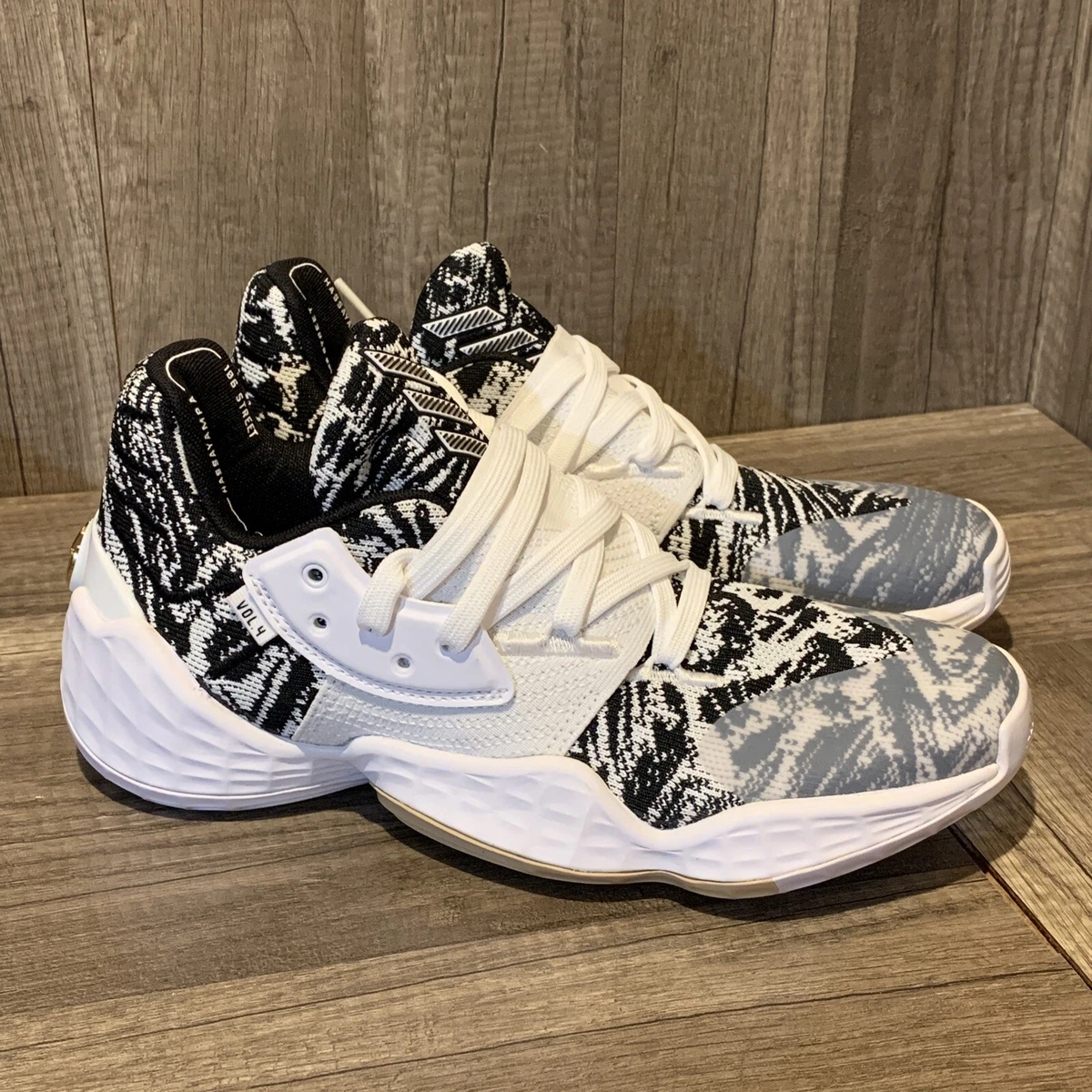 adidas Harden Vol. 4 Black White for Sale | Authenticity
