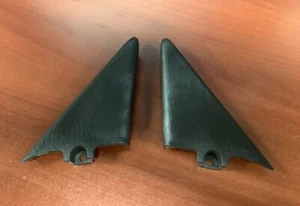 1997-2001 Jeep Cherokee XJ Set of Agate Gray Mirror Trim Bezels - Picture 1 of 2