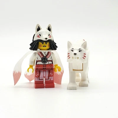 Lego Ninjago Akita minifigura com lote Lloyd's Wolf 70671 70678 - Imagem 1 de 2