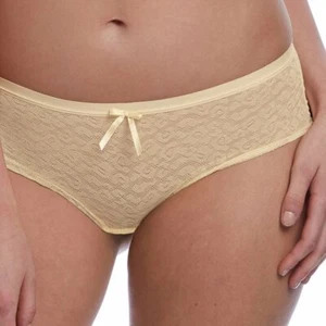 Freya Fancies Short Brief Buttermilk Yellow Size S 10 12 Lace Hipster 1015 New - Picture 1 of 12