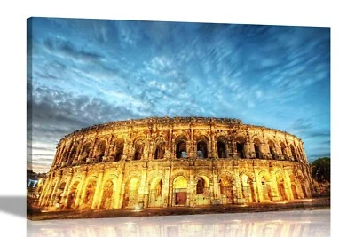Ancient Landmarks Canvas Wall Art on Framed Prints for Living Room Office Home - Image 1 of 4