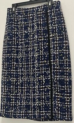 HALOGEN Women’s Tweed Pencil Skirt Fully lined Multi Colored Size 4 Petite - Image 1 of 4