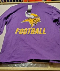 Minnesota Vikings NFL Team Apparel shirt by Junk Food L L/S - Picture 1 of 4