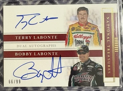 2020 Panini National Treasures Dual /99 Terry Labonte Bobby #DA-LAB Auto - Image 1 of 2