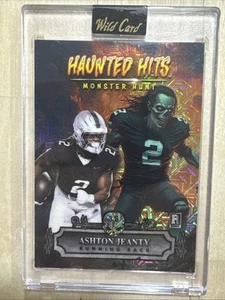 2025 Wild Card Ashton Jeanty Haunted Hits Monster Hunt Jersey Edition 3/6 Mojo - Bild 1 von 2