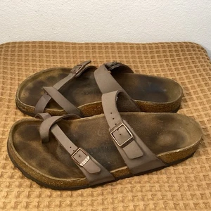 Birkenstock Mayari Damen Gr. 10 EU 42 Mokka Braun Zehenschlaufe Doppelriemchen Sandalen - Bild 1 von 11