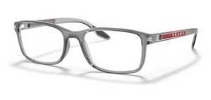 PRADA LINEA ROSSA PS 09OV 14C1O1 55mm Transparent Grey Men's Eyeglasses - Picture 1 of 10