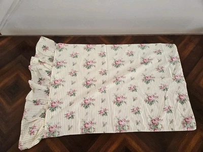 1 Funda de Almohada Estándar De Colección Ralph Lauren Sophie Rayas Amarillas Rosa con Volantes Foto 1 de 4