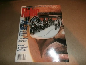Revista de motocicletas RIDER 1988 negra motociclista sueño roto de un piloto - Imagen 1 de 6