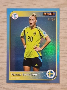 TOPPS Merlin UEFA Womens EUROS 2025 Hanna Bennison 71/99 Sweden - Picture 1 of 3