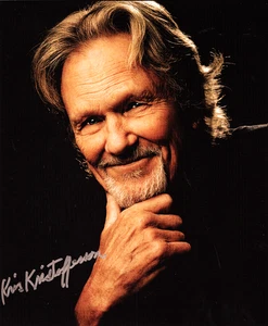 KRIS KRISTOFFERSON - SIGNATURE - REFRIGERATOR PHOTO MAGNET 3"-5" - Picture 1 of 1