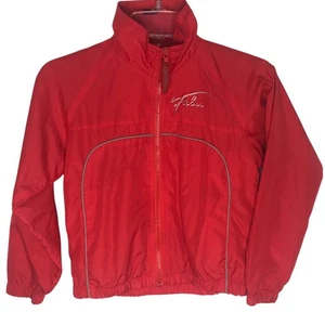 Vintage FUBU Jacket Mens Sz S Red Windbreaker Hip Hop The Collection Y2K 90s - Picture 1 of 14