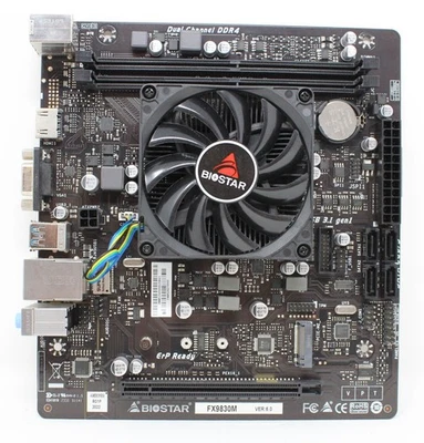 Biostar FX9830M mit AMD FX-9830P CPU SoC mATX Mainboard CPU verlötet (#30080) - Bild 1 von 3