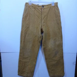 Foremost JC Penneys Vintage Duck Brown Double Knee Hunting Pants Mens 32x30 Vtg - Picture 1 of 6