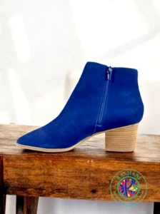 ALDO Lillianne Suede Kitten Heel Ankle Bootie – Blue, Size 11 - Picture 1 of 13