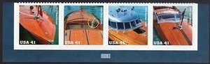 Scott #4163a (4160-63) Vintage Mahogany Speedboats Block of 4 Stamps - MNH Bott - Picture 1 of 1