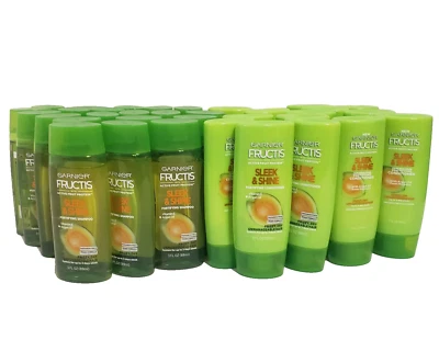 Garnier Fructis Sleek Shine 18 Shampoo+18 CONDITIONER 3 OZ. PACK OF 36 NEW - Image 1 of 2