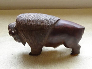Ironwood hand carved Buffalo 