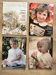 4 Issues Creative Needle Magazine Mixed Lot 2000-2001. w/ pattern inserts, EUC - Picture 1 of 15