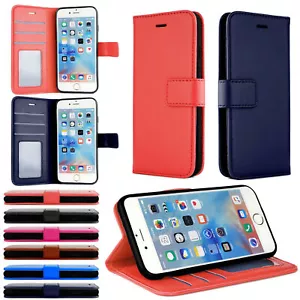 Luxury Magnetic Leather Flip Protective Wallet Book Cover Perfect Fit For Phones - Picture 1 of 36