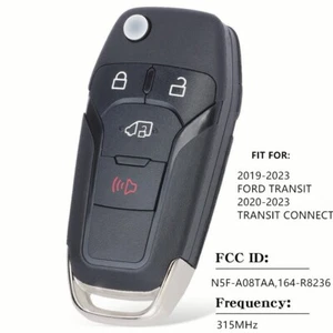Mando a distancia abatible sin llave para Ford Transit Connect 2019-2022 N5F-A08TAA 164-R8236 - Imagen 1 de 5