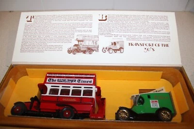 Corgi Classics  "Corgi Transport of the 30's  Thornycroft Bus & Ford Model T Van - Image 1 of 4