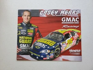 2007 CASEY MEARS National Guard RACING NASCAR DRIVER HERO Card 10×8 Hendrick - Picture 1 of 2