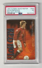 1997 Futera Manchester United - Red Hot Silver /15000 - David Beckham #RH3 PSA7