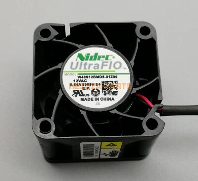 One New Nidec W40S12BMD5-01Z90 4028 4CM 12V 0.64A 2-pin cooling fan - Image 1 of 3
