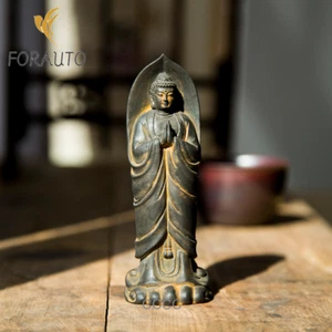 China Hierro Fundido Orando Shakyamuni Buda Estatua Budismo Zen Coleccionar - Imagen 1 de 4